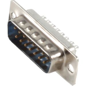 Gameport connector 15-pins SUB-D (m) / solderen