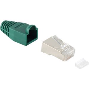 RJ45 Stekker met Groene Tule - CAT5 en CAT6 - Per stuk - 8P8C - STP