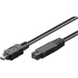FireWire - 400-800 - Kabel - Zwart - 1,8 Meter - 4-pins naar 9-pins Connectoren