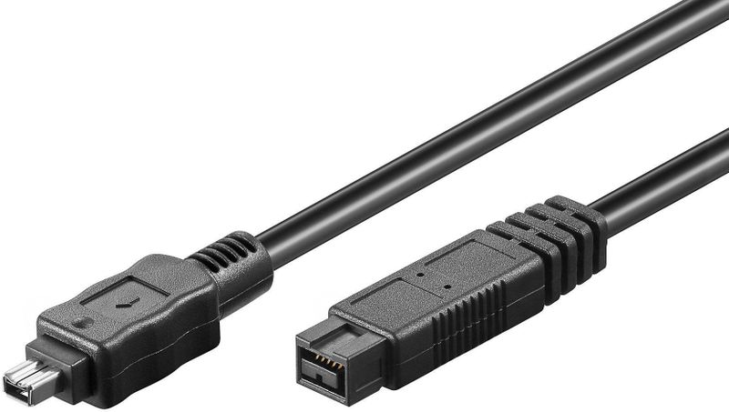 FireWire - 400-800 - Kabel - Zwart - 1,8 Meter - 4-pins naar 9-pins Connectoren