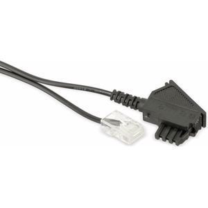 S-IMPULS DSL-Anschlusskabel TAE-F auf RJ45 8P2C, schwarz, 10 m