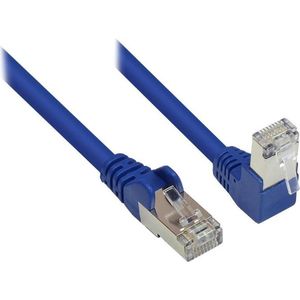 S/FTP CAT6 Gigabit netwerkkabel haaks/recht / blauw - 7,5 meter