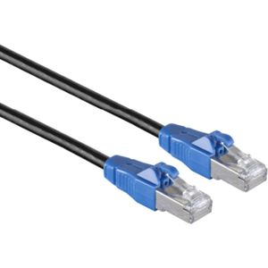 S/FTP CAT6A EasyPull Gigabit Netwerkkabel - CU - 3 meter - Zwart