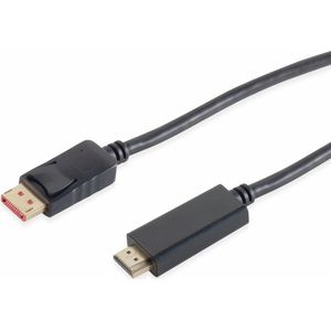 S-IMPULS 1.4 DisplayPort-Kabel, DP/HDMI, Stecker/Stecker, 4K, 2,0 m