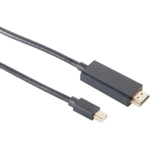 Mini DisplayPort naar HDMI Kabel - 4K 60Hz - 3 meter - Zwart