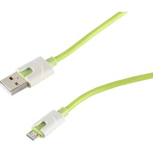 USB Micro B naar USB-A kabel - USB2.0 - tot 2A / groen - 0,90 meter