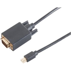 Mini DisplayPort 1.2 Naar VGA Kabel / Zwart - 5 Meter