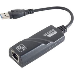 S-Conn - 13-50019 - Netwerkadapter - Zwart - USB 3.0 - RJ45