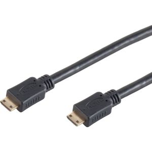 Mini HDMI 1.4 Kabel - 4K 30Hz - Verguld - 5 meter - Zwart