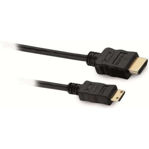 S-Impuls Mini HDMI - HDMI kabel - versie 1.4 (4K 30Hz) / zwart - 1 meter