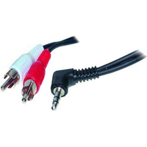 3,5mm Jack haaks - Tulp stereo audio kabel - 1,5 meter