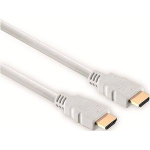 S-IMPULS HDMI-Kabel, HIGH SPEED WITH ETHERNET, 2 m, weiß