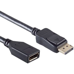 Premium DisplayPort verlengkabel - versie 1.2 (4K 60Hz) / zwart - 5 meter