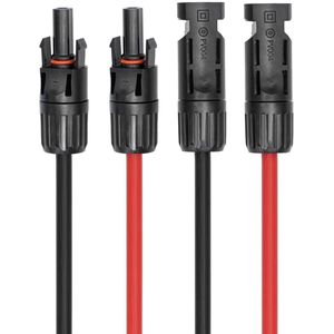 MC4 - Verlengkabel Set - Zwart/Rood - 4mm2 - 20 meter