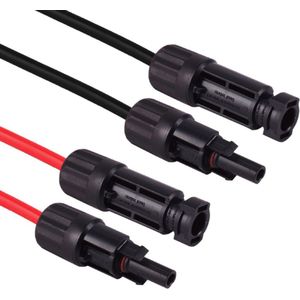 MC4 Solar Verlengkabel Set - 6mm2 - 50 meter - Zwart/Rood