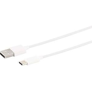 S-IMPULS USB-A Ladekabel, USB-C, 2.0, ABS, weiß, 1,5 m