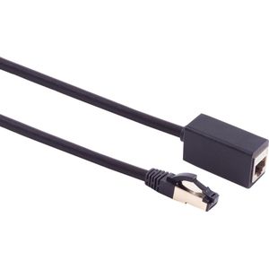 S/FTP CAT8.1 40 Gigabit Netwerk Verlengkabel - CU - 1 meter - Zwart
