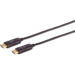 DisplayPort Active Optical Cable (AOC) - versie 1.4 (5K/8K 60Hz) / zwart - 50 meter