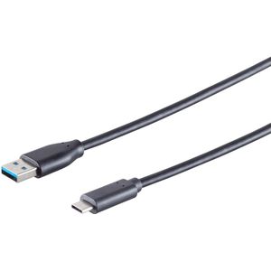 USB-A naar USB-C Kabel - USB 3.2 Gen 1 - 0,5 meter - Zwart