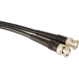 BNC - BNC Kabel - RG58 - 50 Ohm - Zwart - 0,50 Meter