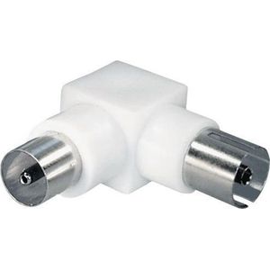 IEC (m) - IEC (v) haakse coax adapter