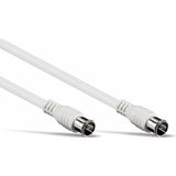 F-quick (m) - F-quick (m) coaxkabel / recht - wit - 7,5 meter