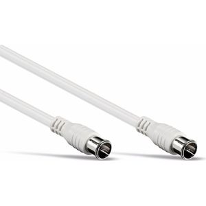 F-quick Coaxkabel - Wit - 10 Meter - Eenvoudige Antenne Kabel