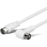 F-quick - Coaxkabel - Wit - 1,5 Meter - F-quick Connectoren