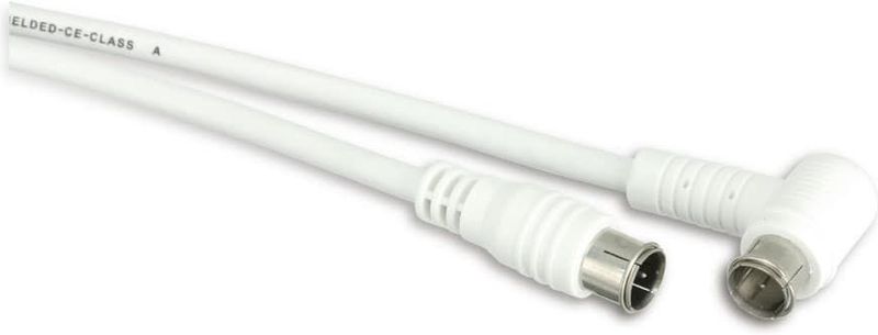 F-quick Coaxkabel - Wit - 2,5 Meter - F-quick Connectoren