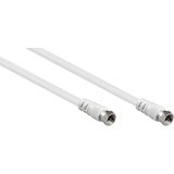 F - Coaxkabel - Wit - 7,5 Meter - F (m) - F (m)
