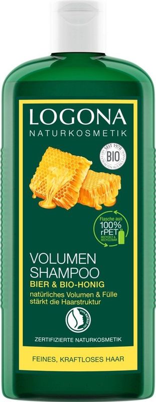 Logona - Volume Shampoo - 100% Gerecycled - Fijn Haar - Biologische Honing
