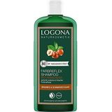 LOGONA natuurlijke cosmetica kleurreflex shampoo bruin-zwart bio-hazelnoot 250ml