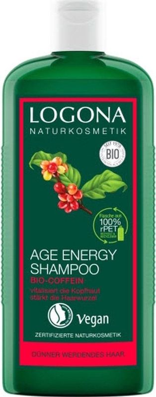 LOGONA - AGE ENERGY - Shampoo - Organisch - Met Cafeïne en Gojibessen