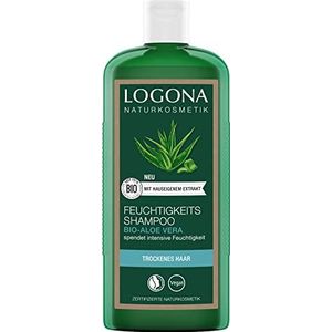 Logona - Bio-Aloë Vera - Shampoo - 250 ml - Veganistisch, Hydraterende Verzorging voor Beschadigd en Droog Haar