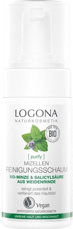 Logona - Micell Cleansing Foam - Gezichtsreiniging - Vegan - Natuurlijke Ingrediënten