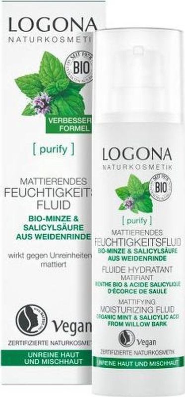 Logona - Mattifying Moisturising Fluid - Gezichtscreme - Vegan - 50ml