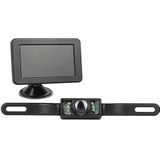 Eufab Draadloos achteruitrijcamerasysteem - Afstandshulplijnen - Zuignapvoet - Nummerplaathouder - Zwart