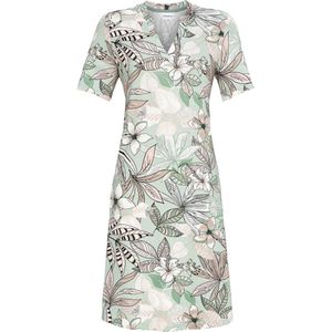 Nachthemd groene en roze bloemen - Groen - Maat - 46