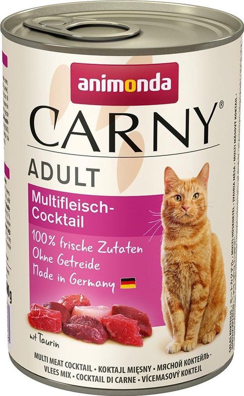 6x400g Adult Multivlees-Cocktail animonda Carny Kattenvoer