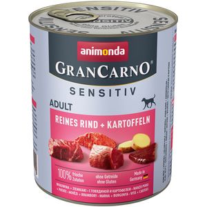 ANIMONDA GranCarno Adult Sensitiv Beef with potatoes - natvoer voor honden - 800g