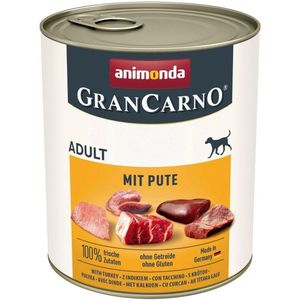 ANIMONDA GranCarno Adult mit Pute - Nassfutter für Hunde - 800g