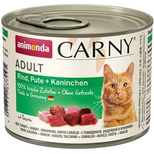 Animonda Carny Adult - Rund met Kalkoen en Konijn - 6 x 200 g