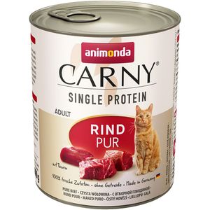 24x800g Single Protein Adult puur Rund Animonda Carny Kattenvoer