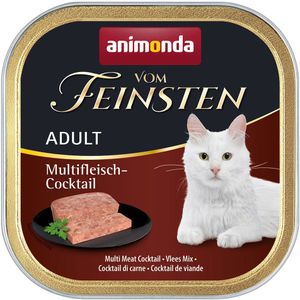 Kombi-Paket animonda vom Feinsten Adult 36 x 100 g - 12 x Multi-Fleischcocktail / 12 x Pute & Kaninchen / 12 x Putenherzen