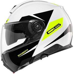 Schuberth - C5 - Systeemhelm - Wit Geel - Glasvezel/Fiber Mix