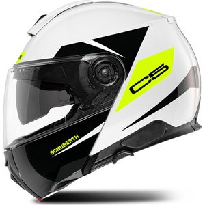 Schuberth - C5 - Systeemhelm - Wit Geel