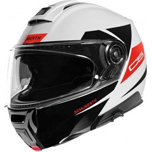 Schuberth C5 Eclipse White Red XS - Maat XS - Helm