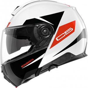 Schuberth C5 Eclipse - Wit / Zwart / Rood