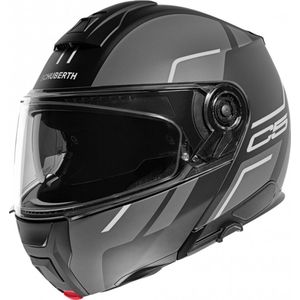 Schuberth C5 Master, opklapbare helm, Mat Zwart/Donkergrijs/Wit, XS (52/53)