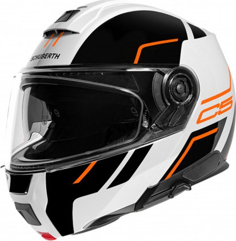 Schuberth - C5 Master - Systeemhelm - Wit - Oranje